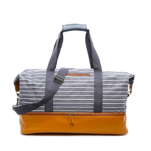 J.M.W Handbags - J.M Wechter weekender striped bag/NEW without tag
